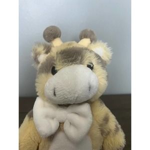Little Miracles Soft Yellow Giraffe‎ with Bow Plush 11"